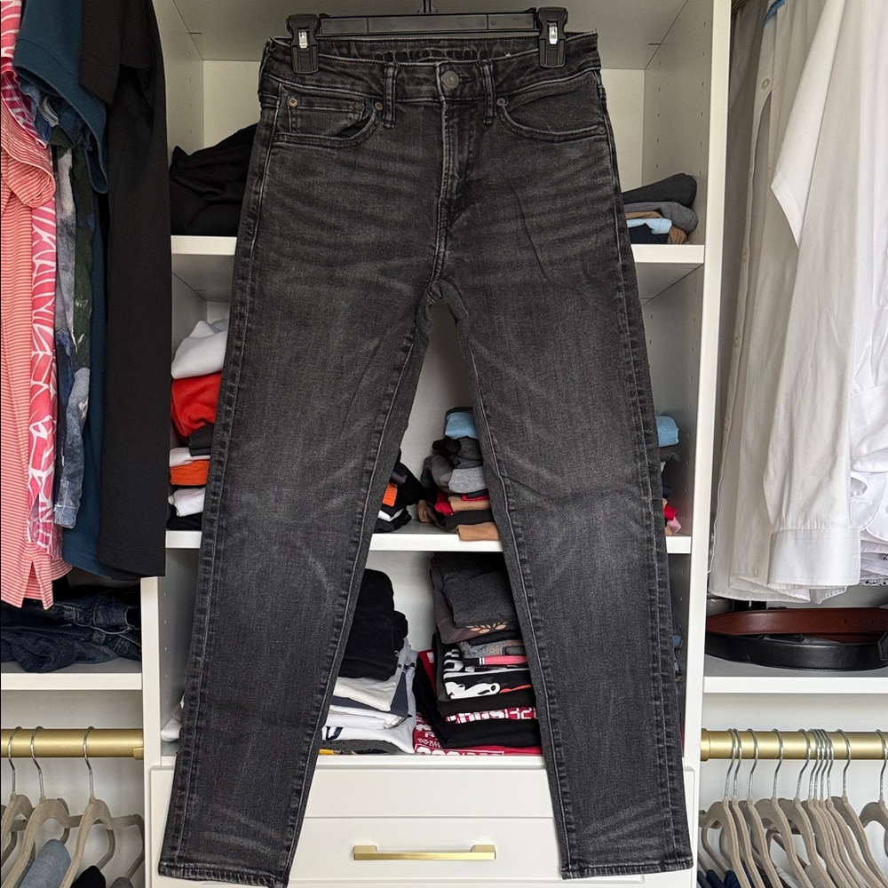 American Eagle Outfitters Men's Dark Gray Skinny Jeans